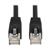 Cat8 40G Snagless SSTP Ethernet Cable (RJ45 M/M), PoE, Black, 1 ft. (0.3 m) N272-F01-BK