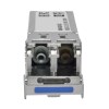 Module with duplex LC connector transmits up to 6 miles with 9/125 SMF cabling.