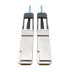QSFP+ to QSFP+ Active Optical Cable - 40Gb, AOC, M/M, Aqua, 2M (6.56 ft.) N28F-02M-AQ