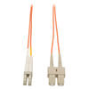 Duplex Multimode 62.5/125 Fiber Patch Cable (LC/SC), 1M (3 ft.) N316-01M