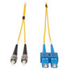 Duplex Singlemode 9/125 Fiber Patch Cable (SC/ST), 1M (3 ft.) N354-01M