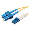 Duplex Singlemode 9/125 Fiber Patch Cable (LC/SC), 30 m (100 ft.) N366-30M