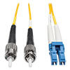 Duplex Singlemode 9/125 Fiber Patch Cable (LC/ST), 1M (3 ft.) N368-01M