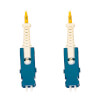 400G Singlemode 9/125 OS2 Fiber Optic Cable (Duplex SN-UPC M/M), LSZH, Yellow, 2 m (6.6 ft.) N383S-02M