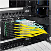 Premium 8.3/125 singlemode fiber optic cabling designed to transmit 40/100 Gb signals between network equipment in enterprise applications.<br>