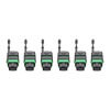 Factory-terminated 8-fiber APC MTP/MPO connectors are 12 times denser than SC connectors, which frees up rack space for other cables.