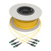 MTP/MPO (APC) Singlemode Slim Trunk Cable, 24-Strand, 40/100 GbE, 40/100GBASE-PLR4, Plenum, 6mm Dual Jacket, 61 m (200 ft.) N392-61M-3X8-AP