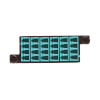 Each cassette features factory terminated connectors that reduce the time and labor required of field connector terminations.