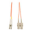 Duplex Multimode 50/125 Fiber Patch Cable (LC/SC), 1M (3 ft.) N516-01M