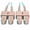 10Gb Duplex Multimode 50/125 OM3 LSZH Fiber Patch Cable (SC/SC) - Aqua, 2M (6 ft.) N806-02M