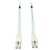 10Gb Duplex Multimode 50/125 OM3 LSZH Fiber Patch Cable, (LC/LC) - Aqua, 8M (26 ft.) N820-08M