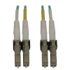 400G Multimode 50/125 OM3 Switchable Fiber Optic Cable (Duplex LC-PC M/M), LSZH, Aqua, 1 m (3.3 ft.) N820X-01M