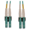 400G Multimode 50/125 OM4 Switchable Fiber Optic Cable (Duplex LC-PC M/M), LSZH, Aqua, 1 m (3.3 ft.) N820X-01M-OM4