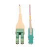 40/100/400G Multimode 50/125 OM4 Fiber Optic Cable (Duplex SN-PC to Duplex LC-PC M/M), LSZH, Magenta, 3 m (9.8 ft.) N823L-03M-MG