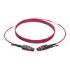 Magenta color identifies the cable as an OM4 cable.