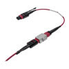 8 in. patch cable supports 40 GbE/100 GbE speeds.