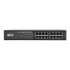 16 auto-negotiable 10/100/1000 Mbps RJ45 ports support auto MDI/MDIX cross-over function. No configuration required.