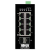 8-Port Managed Industrial Gigabit Ethernet Switch - 10/100/1000 Mbps, 2 GbE SFP Slots, -40° to 75°C, DIN Mount NGI-M08C2