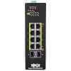 8-Port Lite Managed Industrial Gigabit Ethernet Switch - 10/100/1000 Mbps, PoE+ 30W, 2 GbE SFP Slots, -10° to 60°C, DIN Mount NGI-S08C2POE8
