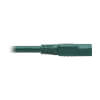 Featuring a green jacket and fully molded green ends, the P005-003-AGN is colored for easy identification in crowded racks or workstations. 
