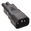 IEC C14 to IEC C7 Power Cord Adapter - 7A, 125V, Black P016-000