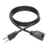 Heavy-duty extension cord with NEMA 5-15 connectors replaces a power cord or extends an existing cord by 6 ft.