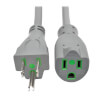 P022-015-GY-HG front view small image | Power Cords and Adapters