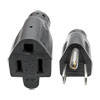 120V 15A 14AWG cord features NEMA 5-15P plug and NEMA 5-15R receptacle.