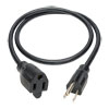 Durable extension cord allows you to extend the length of your existing power cord by 3 ft.