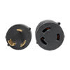30-amp Heavy-Duty Power Extension Cord features a NEMA L6-30P plug on one end and a NEMA L6-30R receptacle on the other.