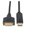 DisplayPort to DVI Adapter Video Converter, Black (M/F), 1 ft. (0.31 m) P134-001-GC