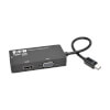 Keyspan Mini DisplayPort to VGA/DVI/HDMI All-in-One Video Converter Adapter, 4K 30Hz HDMI, DP1.2, Black, 6-in. (15.24 cm) P137-06N-HDV-4K
