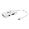 Keyspan Mini DisplayPort to VGA/DVI/HDMI All-in-One Video Converter Adapter, White, 6-in. (15.24 cm) P137-06N-HDVW