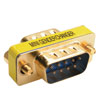 The P152-000 gold-plated one-piece adapter connects two female DB9 cables together or a female DB9 cable to a female DB9 port.