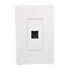 The HDMI female keystone jack connector snaps easily into universal keystone wall plate, outlet box or panel for a clean, clutter-free look.