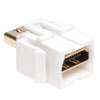 HDMI Keystone Wallplate Coupler, White (F/F) P164-000-KJ-WH