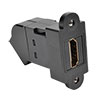 Included panel mount adapter secures the coupler to a podium or kiosk (optional).