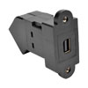 Included panel mount adapter secures the coupler to a podium or kiosk (optional).