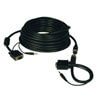 High Resolution SVGA/VGA Monitor Easy Pull Cable with Audio and RGB Coaxial (HD15 M/M), 100 ft. (30.5 m) P504-100-EZ