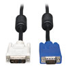 DVI to VGA High-Resolution Adapter Cable with RGB Coaxial (DVI-A to HD15 M/M), 3 ft. (0.9 m) P556-003