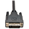 The P564-001's DVI-D male connector is compatible with any PC or Mac equipped with a DVI-D video out port.