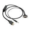 Converts an HDMI audio/video signal for presentation on an existing VGA monitor or TV without the expense of upgrading to a new HDMI display.