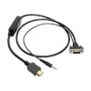 Converts an HDMI audio/video signal for presentation on an existing VGA monitor or TV without the expense of upgrading to a new HDMI display.