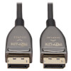 DisplayPort Active Optical Cable (AOC), 8K 60 Hz (M/M), CL3 Rated, Latching Connectors, Black, 15 m (49 ft.) P580F3-15M-8K6