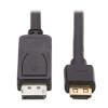 DisplayPort 1.2 to HDMI Active Adapter Cable (M/M), 4K 60 Hz, HDR, Secure-Grip Plugs, Black, 10 ft. (3.1 m) P582-010-4K6AE