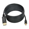 Black 10 ft. cable connects a computer's Mini DisplayPort or Thunderbolt port to the DisplayPort on a monitor, television or projector.
