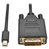 Requiring no separate adapter, the P583-003-DVI-V2 connects a Mini DisplayPort computer to a DVI port on a monitor, projector or television.