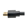 Gold-plated HDMI connector offers maximum conductivity and minimum data loss.