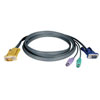 PS/2 (3-in-1) Cable Kit for NetDirector KVM Switch B020-Series and KVM B022-Series, 25 ft. (7.62 m) P774-025
