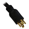 A 10 ft. cord with NEMA L15-30P plug connects the PDU to a compatible AC power source, generator or protected UPS.
